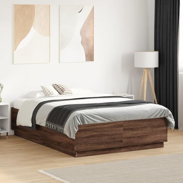 Actual product image vidaXL Bed frame with LED (140 x 190 cm)
