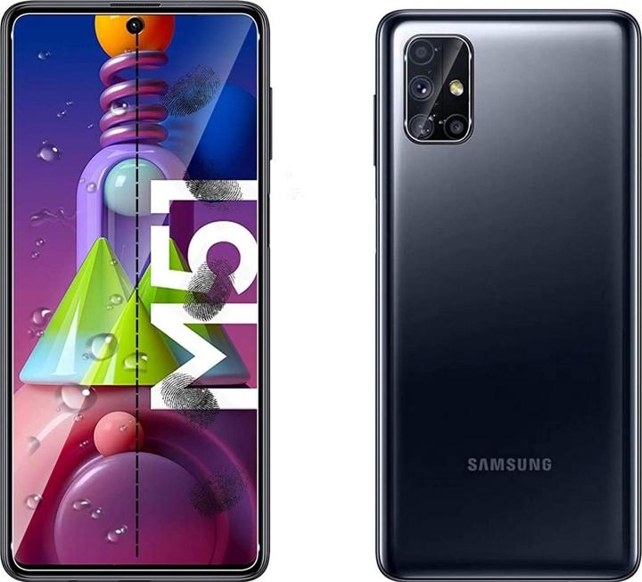 Produktbild Screenguard Samsung Galaxy M51 Panzerglas Schutzfolie Case Friendly Design (1 Stück, Samsung Galaxy M51)