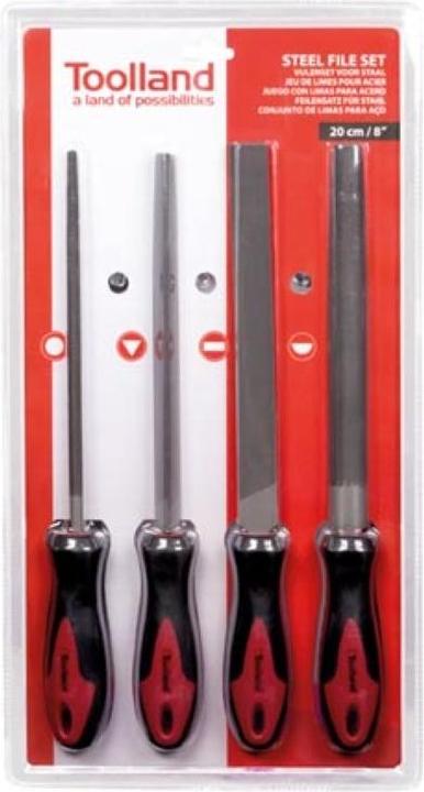 Produktbild Velleman FEILENSATZ FÜR STAHL - 20 cm/8" - 4 St.