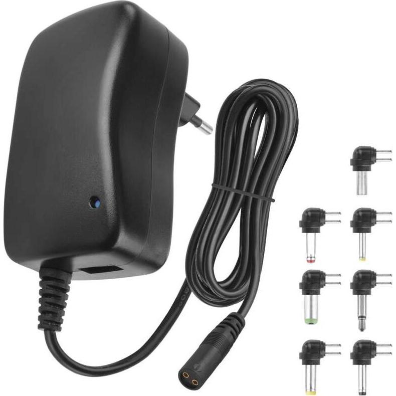Emos USB Netzteil 2250 mA, universal, schaltend + Adapterstecker (10 W, 1 porzione), Caricatore USB, Nero