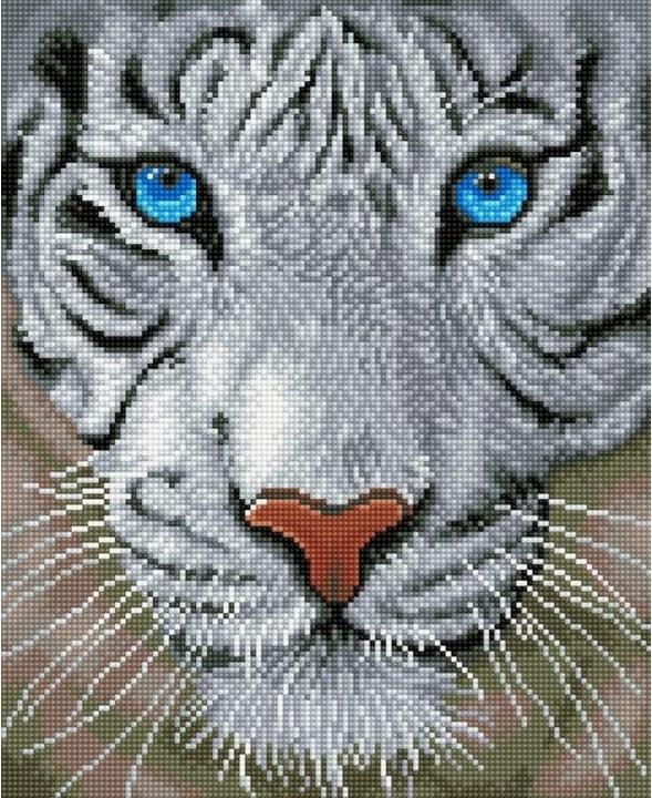 Diamond Dotz Diamond Painting Weisser Tiger
