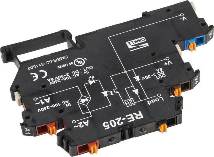 Produktbild RS PRO Optocoupler, 6A DC, DIN, 100-240VAC