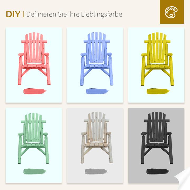 Actual product image Outsunny Garden Chair with High Backrest