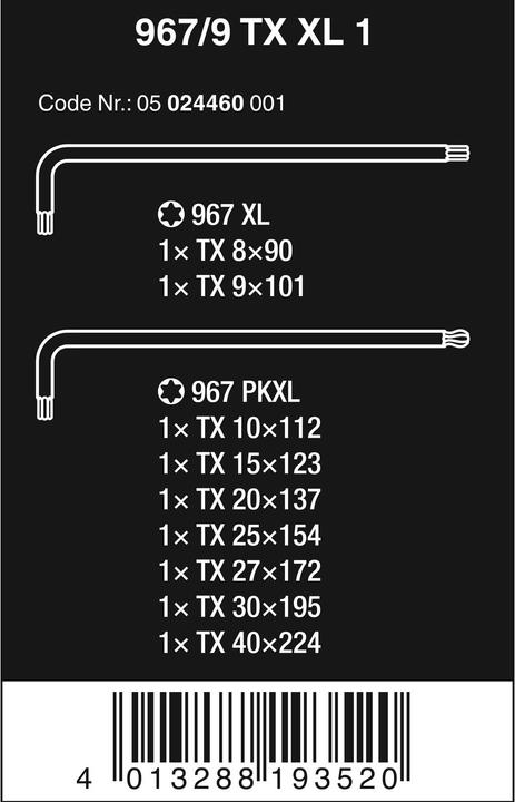 Produktbild Wera 967/9 Tx XL 1