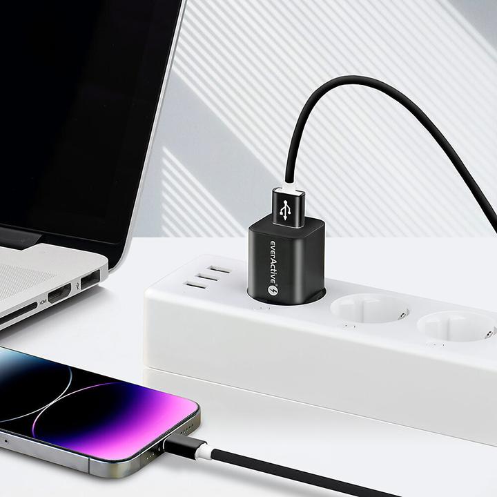 Produktbild Everactive USB-Kabel - iPh 1,5m CBS-1.5IB (1.50 m, USB 3.2 Gen 1)