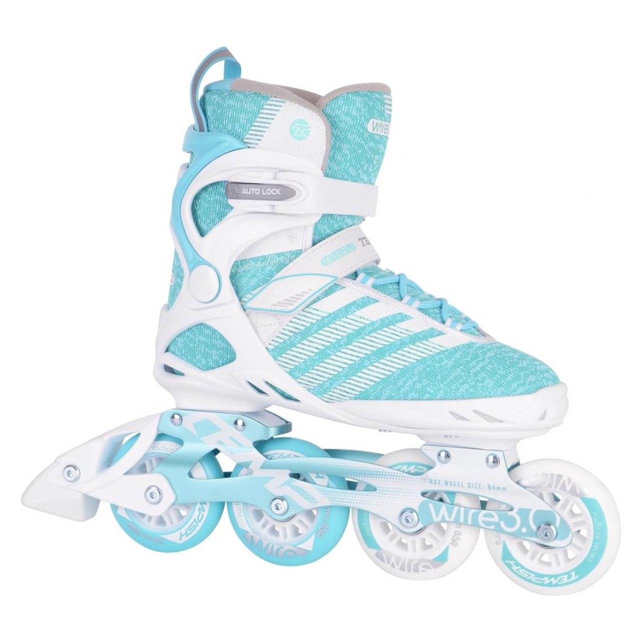 Tempish, Vrouwen, Rolschaatsen, - Wire 3.0 84 - Dames - Skeelers - Wit - Blauw - 38 (38), Wit