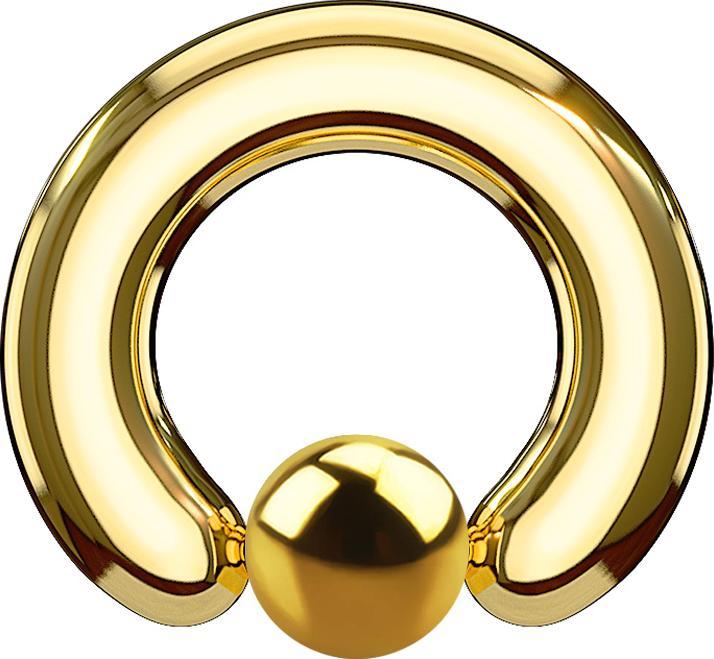 Immagine prodotto Star Piercing Anello di chiusura a sfera placcato oro (senza ottone, Acciaio chirurgico 316L)