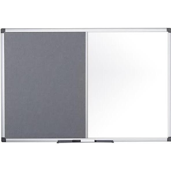 Bi-Office, Präsentationstafel, Kombitafel MAYA, kombinierte Pinn-und Whiteboardtafel, Kork oder Filz, div. Grössen (180 ...