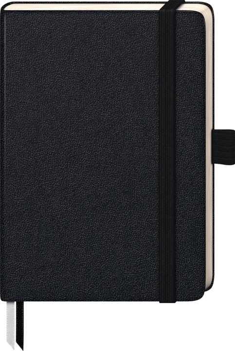 Produktbild Notizbuch KOMPAGNON ca. A6 blanko, schwarz Hardcover 192, davon 16 zum Heraustrennen Seiten (A6, Blanko, Harter Einband)