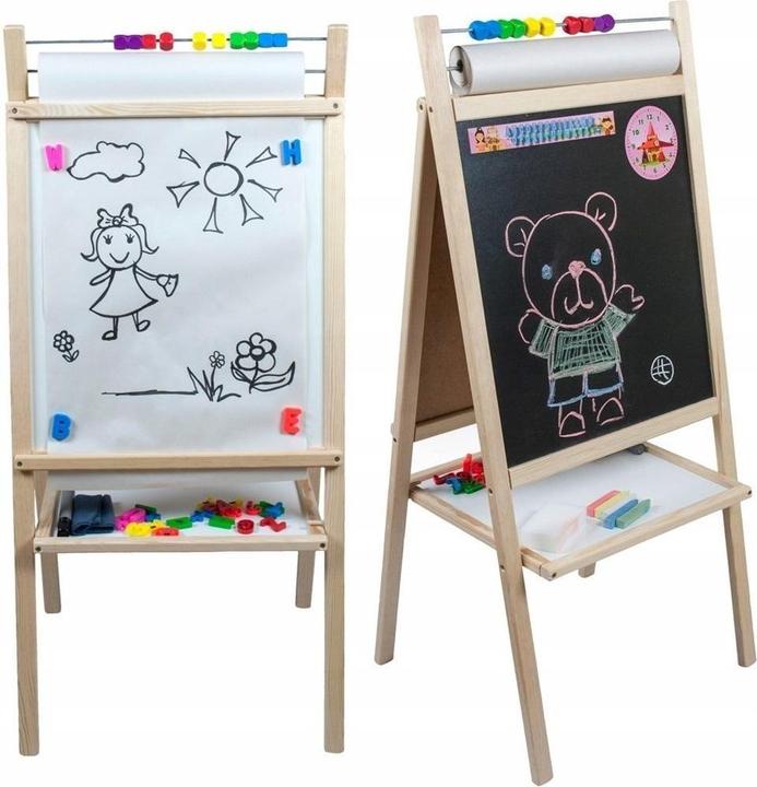 No Name Lavagna magnetica bifacciale in legno