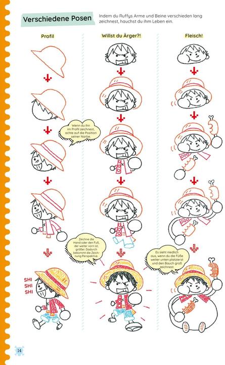 Produktbild One Piece Kritzelkurs (Deutsch, Mika Fujisawa, Eiichiro Oda, Antje Bockel, 2023)