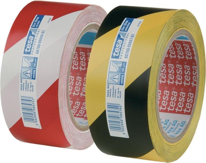 Actual product image tesa ® Markierungsband 33m:50mm rot/weiss (50 mm)