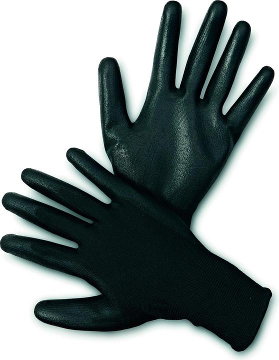 Productafbeelding Firma Vera Beschermende handschoenen econ. Weerstand-B (HS-04-003), polyester + polyurethaan, maat 9, zwart (9)