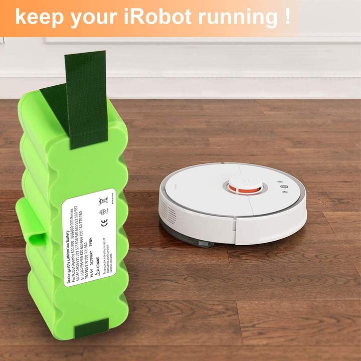 Actual product image Acconic Akku 5200mAh f. Roomba iRobot 660 665 670 671 675 696 681 790 866 886 896 Scooba 450