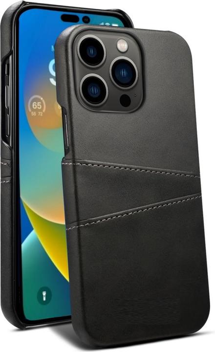 Produktbild Screenguard Apple iPhone 14 Pro CardCaddy Leder Backcase mit Kartenfächern (Apple iPhone 14 Pro)