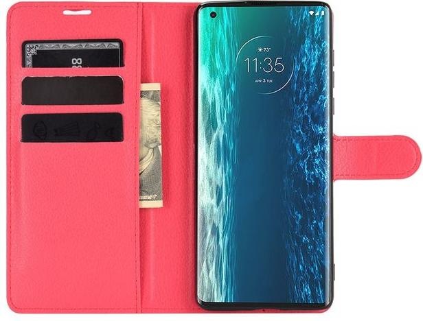Produktbild MU Classic Litchi Leder Bookcover Series (Motorola Edge)
