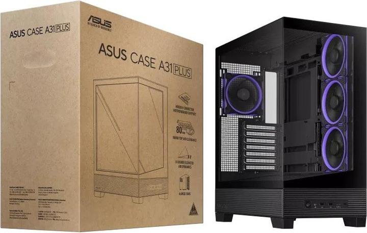 Actual product image ASUS A31 Plus Tg Argb Black (ATX, mATX, Mini-ITX)