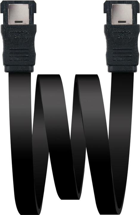 Image du produit Nanocable cable esata datos 6g con anclajes, negro, 0.5 m (50 cm, eSATA)