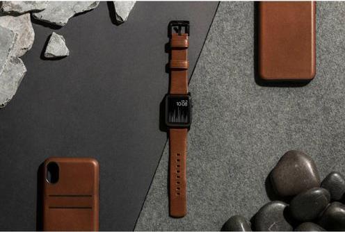 Produktbild Nomad Modern Connector Strap (44 mm, Edelstahl, Leder)