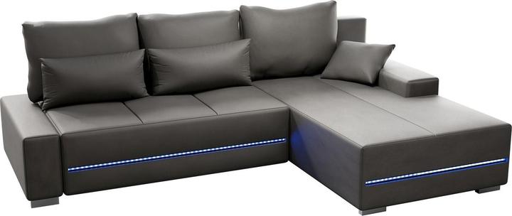Actual product image Juskys Davos sofa with LEDs & sleep function (Sofa landscape)