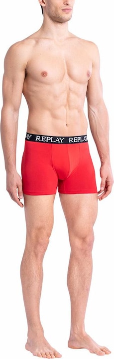 Replay Trunk BOXER Style 01/C Basic Cuff Logo im 2er Pack