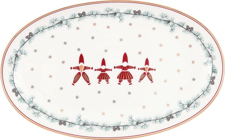 Actual product image Greengate Juana Servierplatte oval small white 15x24cm