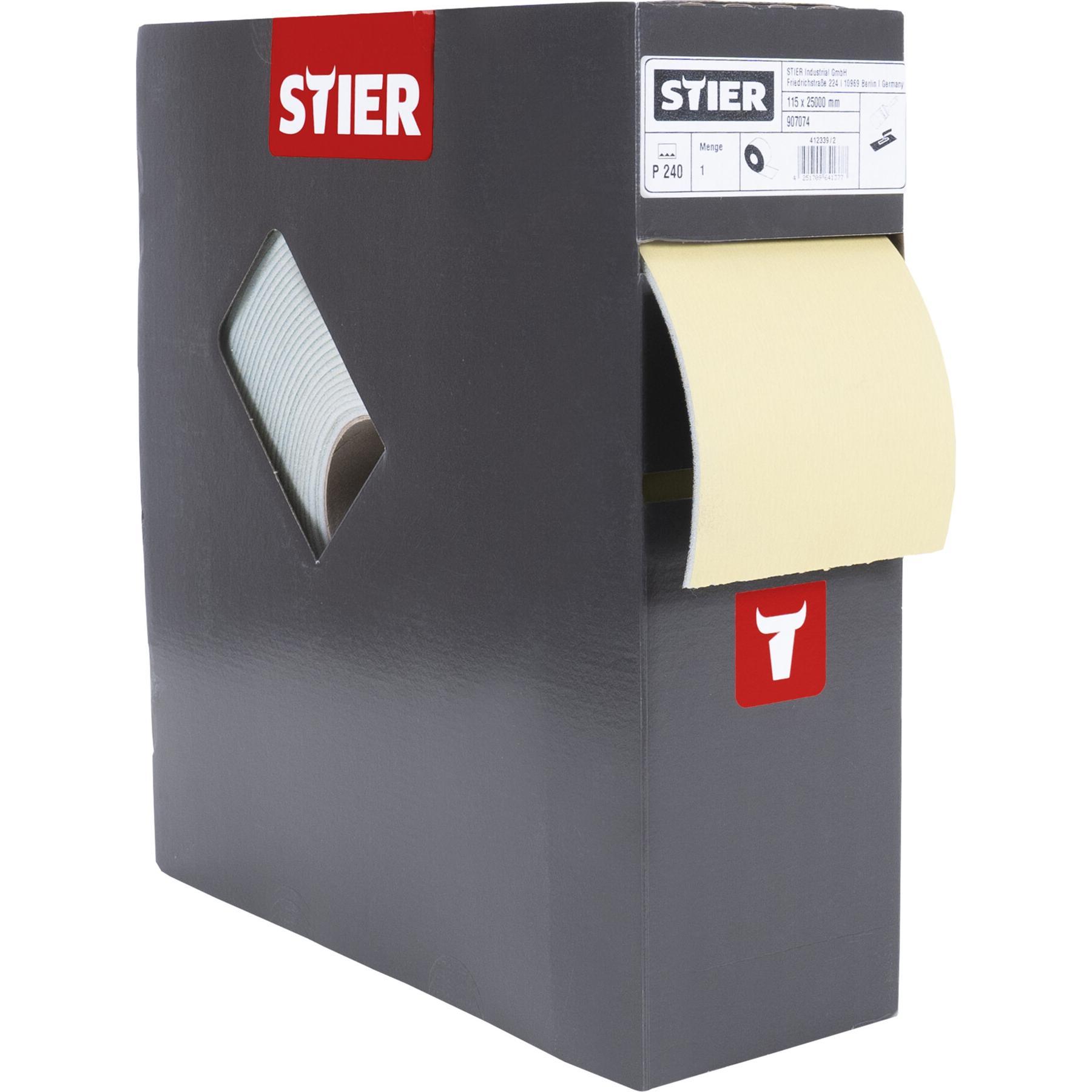 Thumbnail - Stier, Schleifmittel, Schleifpapier auf Schaumunterlage P240 115 x 92mm 25m (P240)