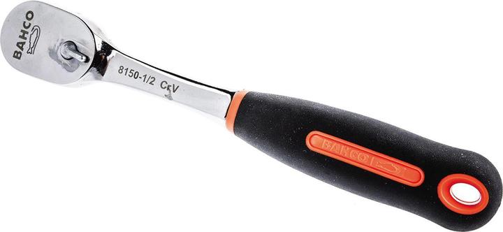 Produktbild Bahco Birnenförmige 1/2"-Umschaltknarre mit 80 Zähnen und 4,5°-Rückschwenkwinkel, 270 mm (1/2")