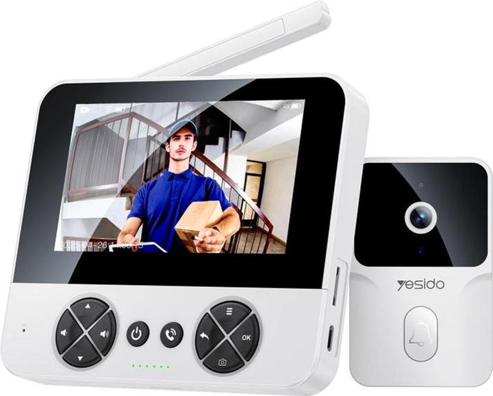 Actual product image Yesido Smart Doorbell KM27, Wi-Fi, 2K, White (Wi-Fi)