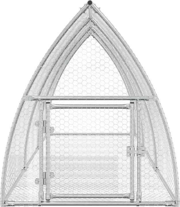 Produktbild vidaXL Klatka dla królików, srebrna, 300x105x120cm, stal galwanizowana