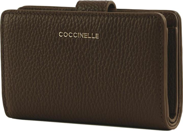 Actual product image Coccinelle Metallic Soft Mini Wallet Grained Leather
