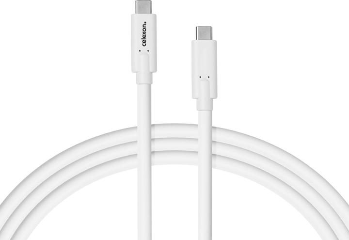 Celexon USB-C Kabel - USB 3.2 Gen 2x1 0,5m, weiss (0.50 m, USB 3.2 Gen 2, 10 W)