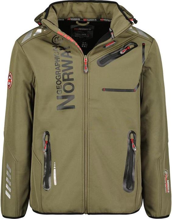 Geographical Norway Royaute DB 068 M WY1997H/GN-Kaki / Black Softshell Jacket