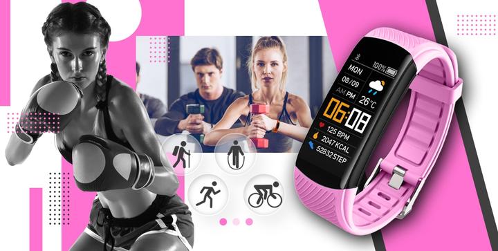 Produktbild Giewont Fit&GO Duo GW200-4 Smartband – Schwarz + Think Pink Armband (3G)