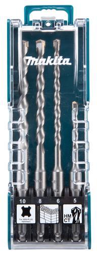 Productafbeelding Makita SDS-PLUS Grąžtų Komplektas (5 x 110 mm, 6 x 160 mm, 8 x 160 mm, 10 x 160 mm) (5-10 millimeter)