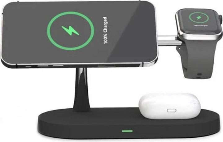 Actual product image PhoneLook Station de charge magnétique sans fil 5 en 1 pour iPhone Apple Watch, AirPods, lampe LED