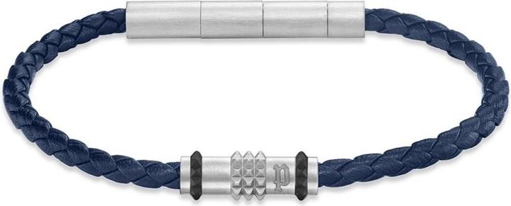 Actual product image Police Men Ìs Ryder Blue Leather Bracelet PEAGB0036203