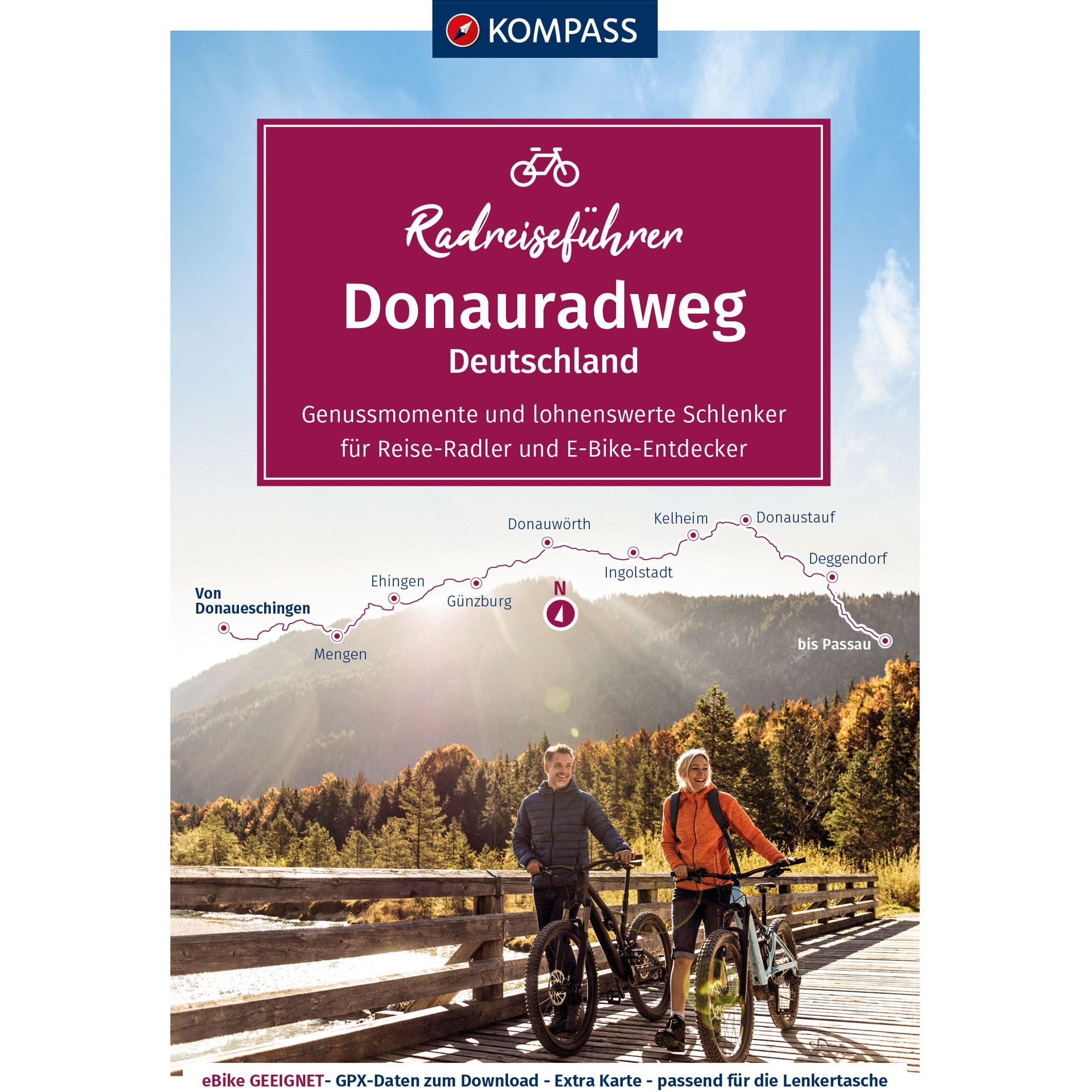 RadReiseFührer Donauradweg Deutschland, Landkarte