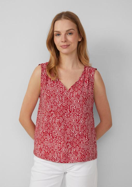 Immagine prodotto s.Oliver Bluse Blusentop aus Viskosemix mit Raffung (48)