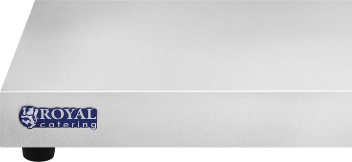 Actual product image Royal Catering Stainless Steel Hot Tray - 600 Watts - 100 cm