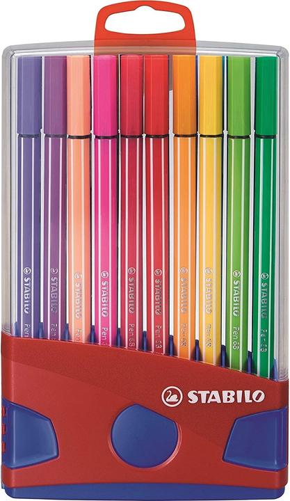 STABILO Pen 68 Colourparade Rood, 20 stuks. (20x)