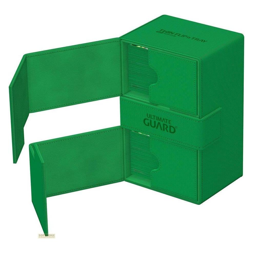 Ultimate Guard Twin Flip'n'Tray 160+ XenoSkin Monocolor Vert
