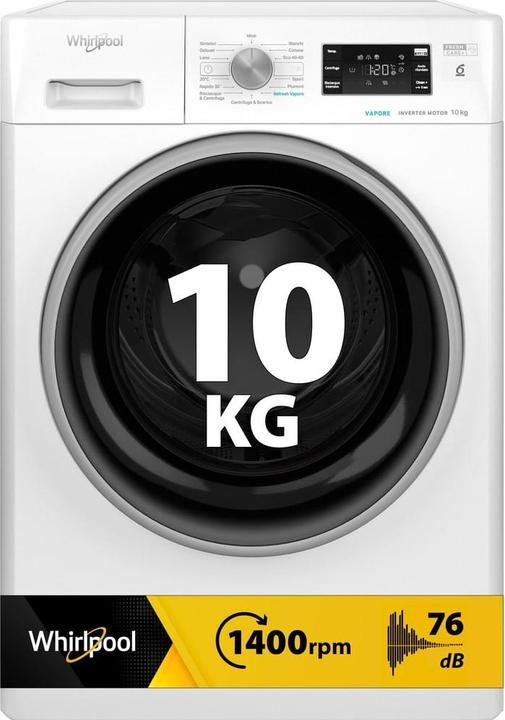 Whirlpool FFB 1048 BSV IT Lavatrice carica (10 kg, Left)