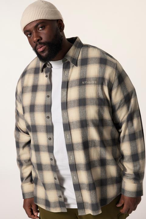 Produktbild Sthuge Flanell-Karohemd, Langarm, covered Buttondown-Kragen, Modern Fit (3XL)