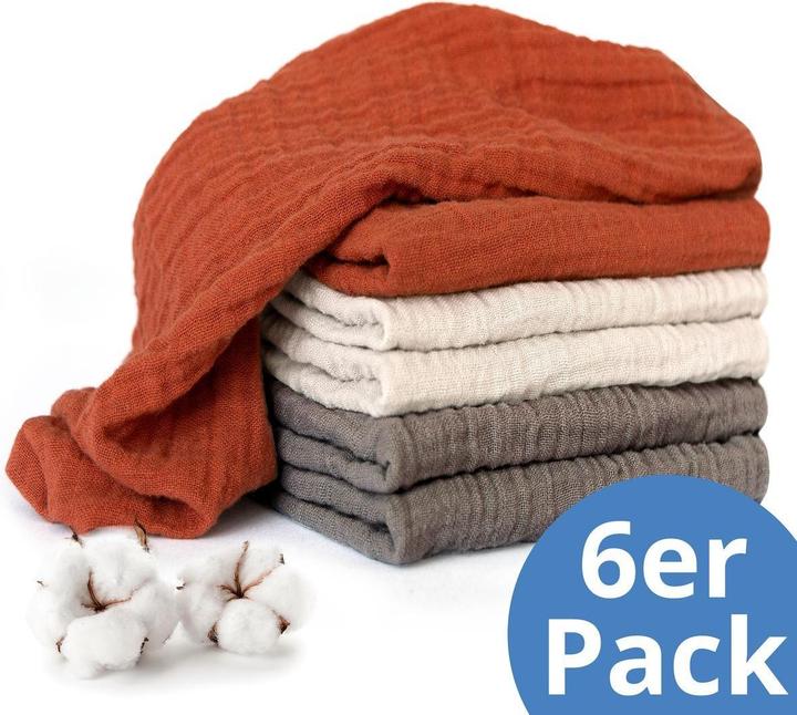 Makian Mullwindeln & Mulltücher Mullwindel / Mulltuch 6er Pack 70 x 70 cm (70 cm, 70 cm)