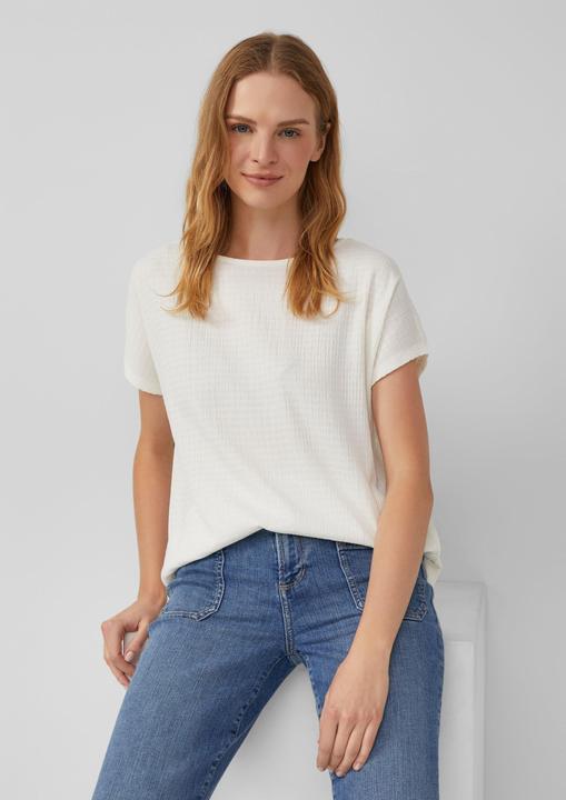 Produktbild S.Oliver T-Shirt Strukturiertes T-Shirt im Relaxed Fit (44)