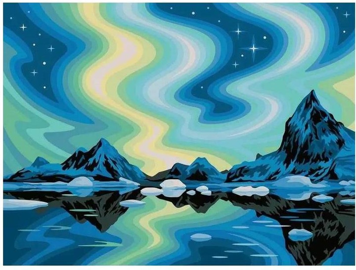 Immagine prodotto Ravensburger CreArt - Pittura con i numeri 23907 - Aurora boreale - da 14 anni - Pittura su carta