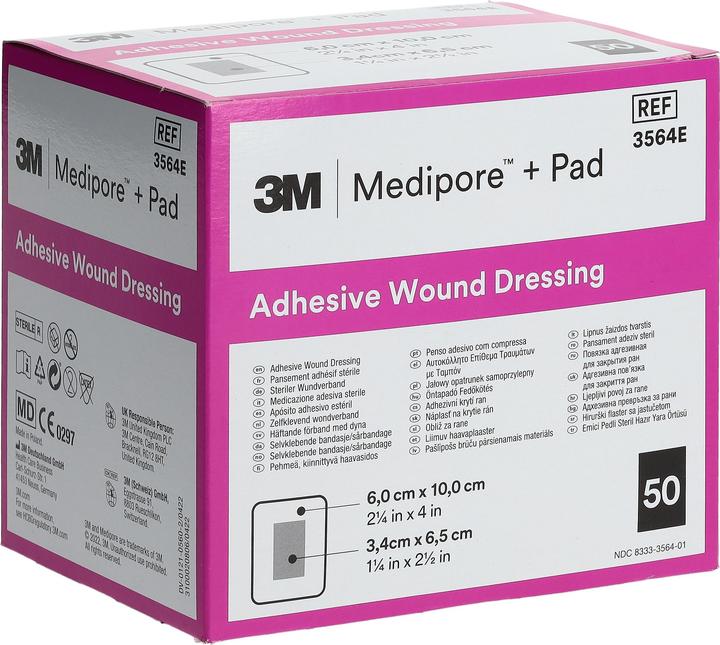 Produktbild 3M MEDIPORE PLUS PAD STE3564E (50x)