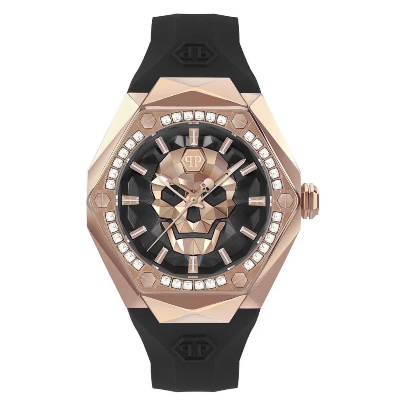 Philipp Plein, Armbanduhr, PWPWA0424, Schwarz, Rosa, (Analoguhr, 46 mm)