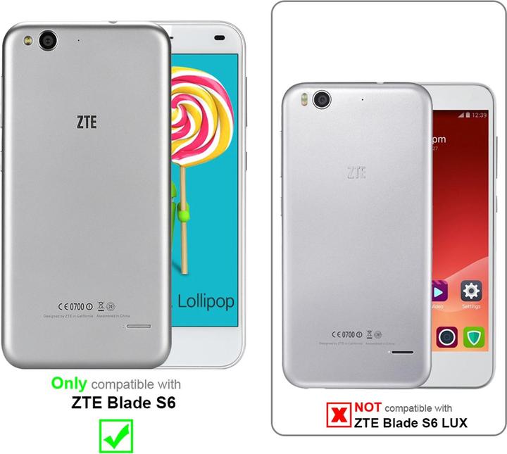 Produktbild Cadorabo Book Jeans Optik Cover (ZTE Blade S6)